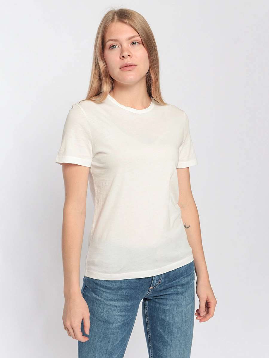 Белая футболка из органического хлопка